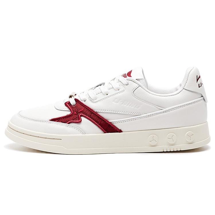 (WMNS) Li-Ning 1990 White Red Women s ALFR126-1 EU 39