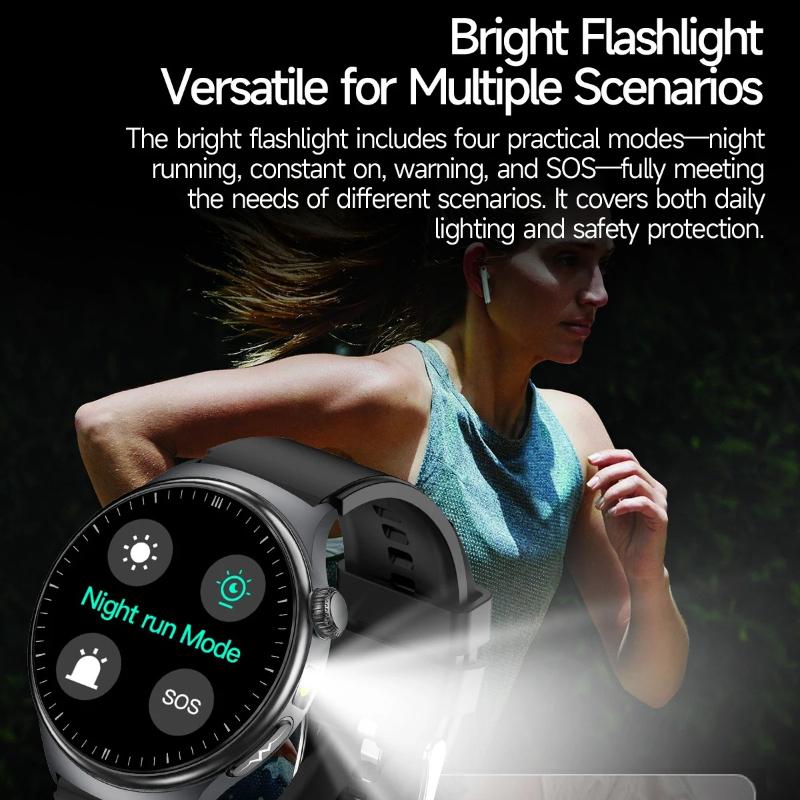 2026 New ECG Organs Smart Watch Viscera Monitor Clock Men Blood Lipids Uric Acid Body Analysis BP Flashlight Bluetooth Call Sport Smartwatch