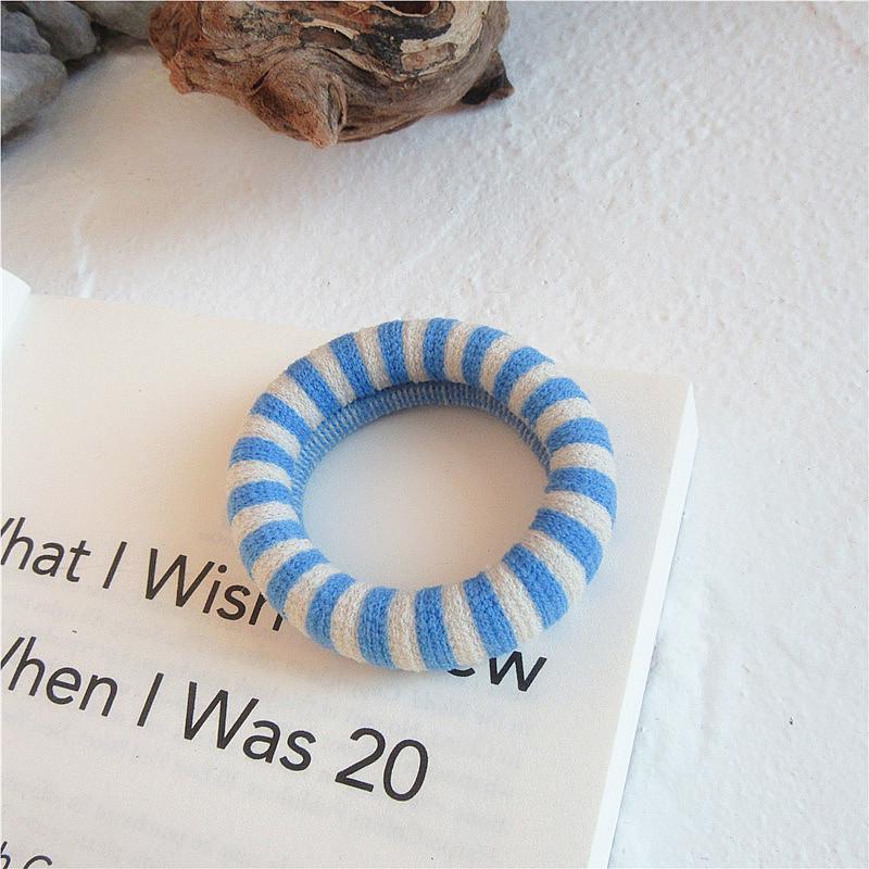 

Резинка для волос Retro Stripes High Elastic - бережно относится к волосам синий