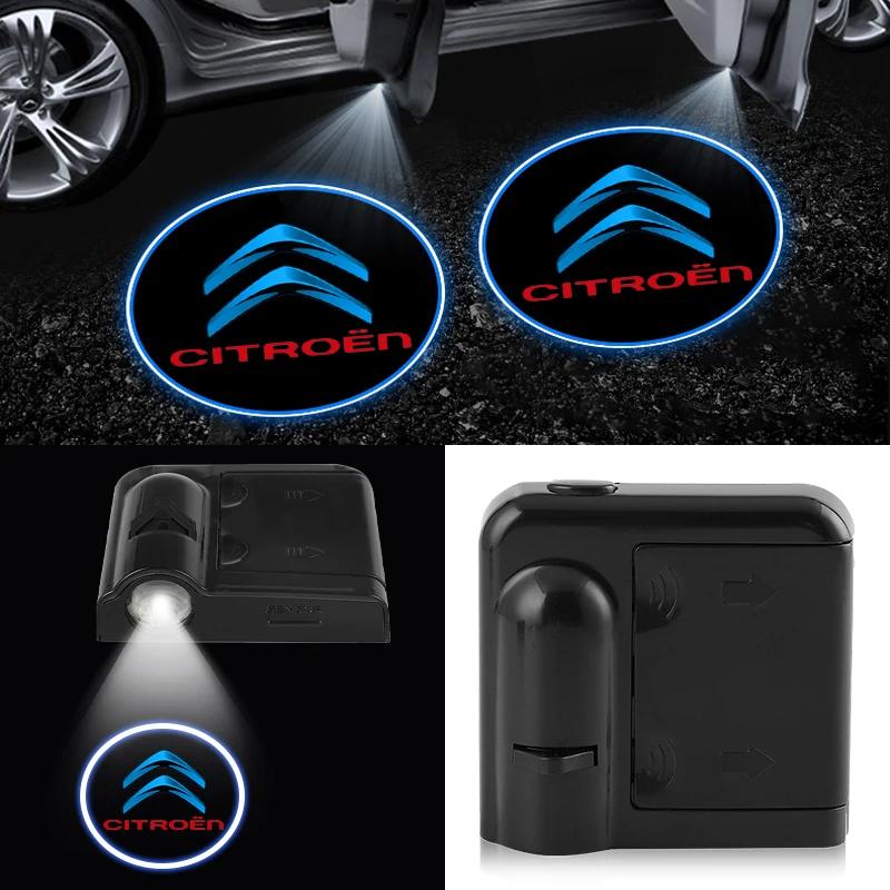 1/2Pcs Car Door Welcome Light Led HD Laser Projector Lamp For Citroen C1 C3 C4 C5 C6 2CV VTS Picasso Cross Cactus RD3 C4L DS3 DS