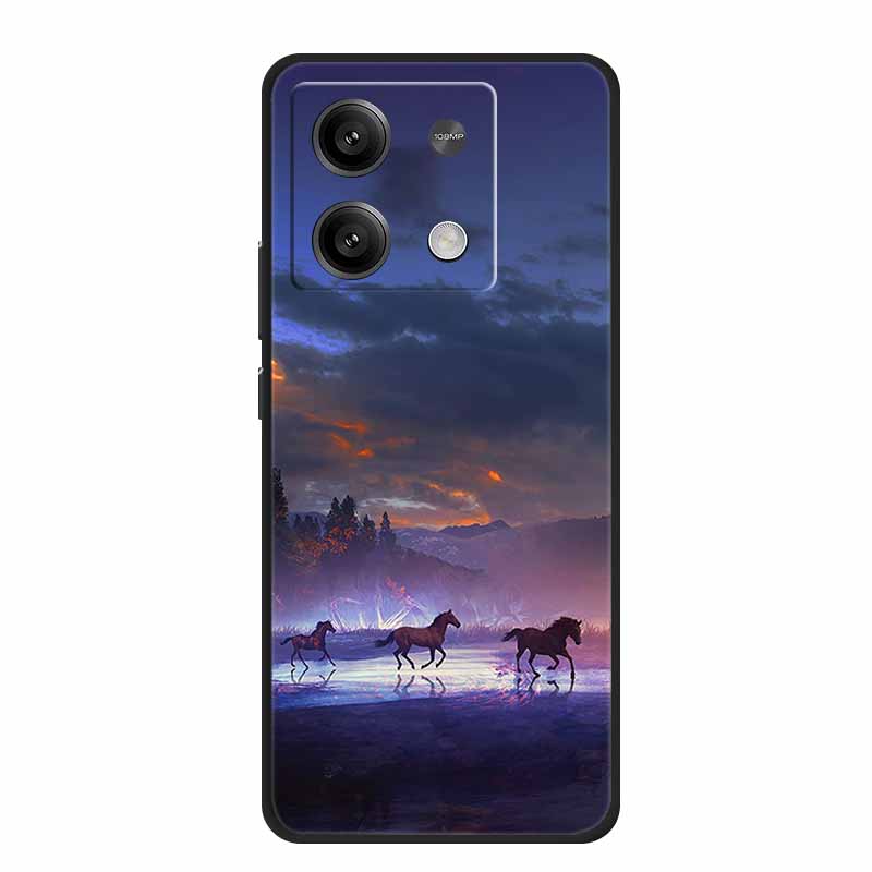 For Redmi Note 13 Pro 5G Case Lovely Soft Painted Cats TPU Silicone Funda For Xiaomi Redmi Note 13 5G Cover Etui Note13 Pro Plus