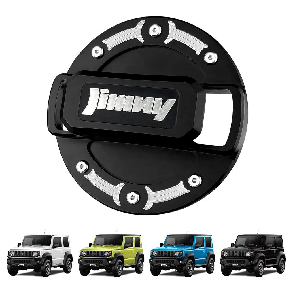 Tampa da Tampa de Combustível para Suzuki 6061 Ajourada Tampa de Combustível de Gasolina Jimny Tampa Exclusiva Exterior Personalizada Anodizado Encaixa na Tampa Original BIRUWAJIMNY Alumínio, Design,