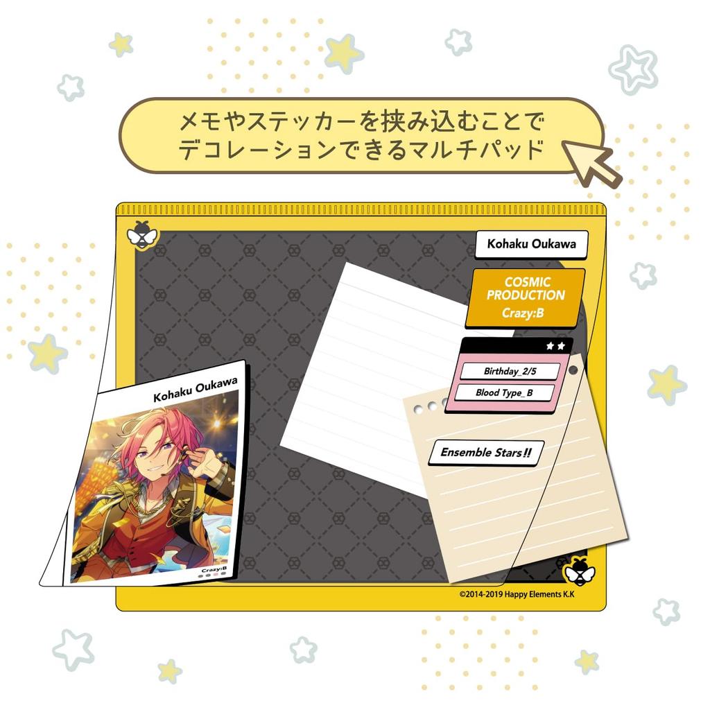 Algernon Product Ensemble DECOPAD Sakuragawa Kohaku H150 X W180mm PP Stars!! Vol.4 Approx.