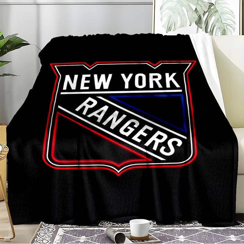 New York Crest Blanket Flannel Throw for Sofa, Indoor, Camping, Living Room, Office, Chair, And Bed Soft Birthday Gift