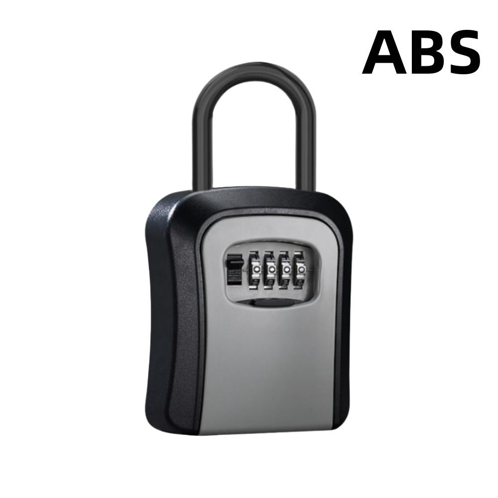 Wall Mounted Key Safe Box 4 Digit Combination Password Outdoor Key Storage Safe Box Weatherproof Wall Mounted Lock Box for Keys