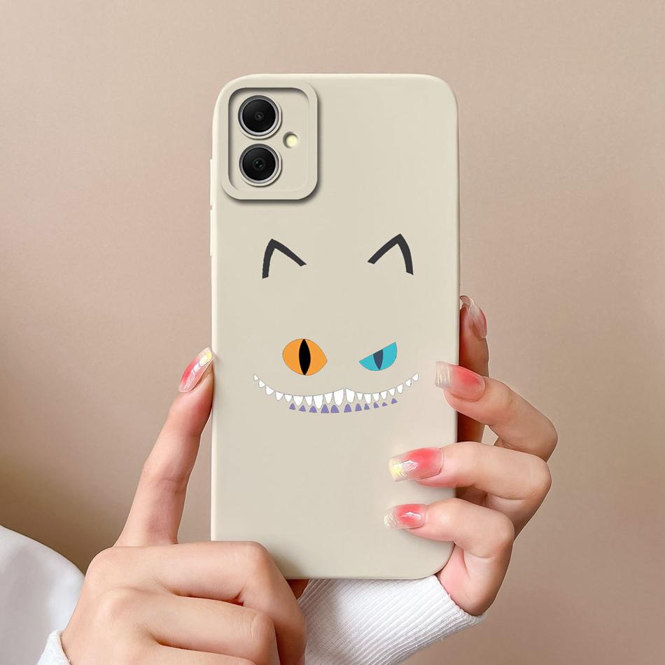 For Samsung Galaxy A05 A05S Phone Cases Simple Unique Soft Liquid Silicone Camera Protection Back Cover For Samsung A 05 Funda