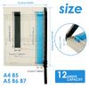 A4 To B7 Paper Cutter Tool Metal Blade Machine 12inch Multi-function Paper Trimming Knife Manual Crafting Office Supplies