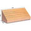 Set of 2 Card Organizers: Wooden Playing Card Holders with Solid Wood Base, Hands-Free Storage Rack