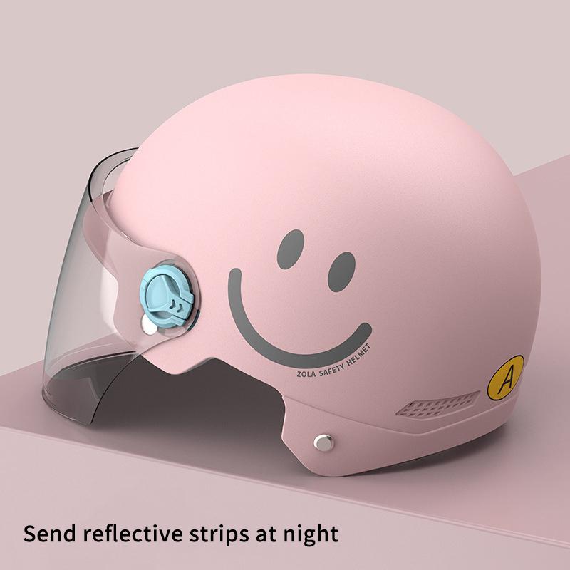 1 Piece Battery Motorcycle Summer Universal Four-Season Sun Protection Safety Helmet Half Helmet Electric Car Women'S Helmet