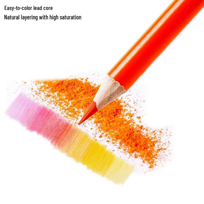 12-Color Thick Round Colored Pencils for Children's Drawing