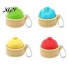 Bag Hanging Toy 3D Printed Dumpling Squeeze Keychain, Stress Balls with Steamer, Cute Anxiety Relief Toy, Soft Decompression Dough Dough, Simulation