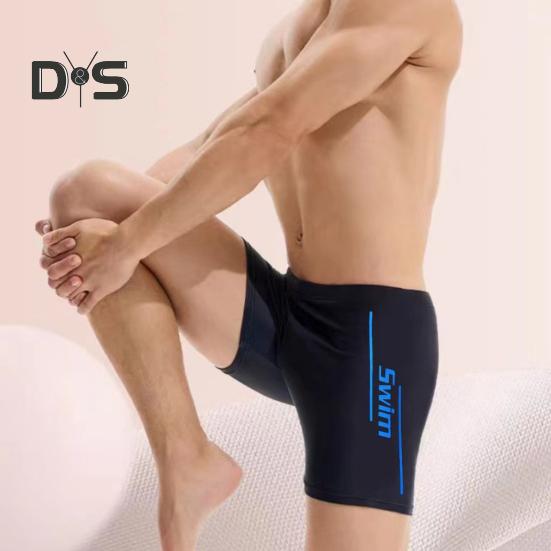 Męskie elastyczne kąpielówki, szybkoschnące, antypoślizgowe, plażowe, bokserki w kształcie litery U, ściągane sznurkiem w pasie, do uprawiania sportów wodnych, surfingu