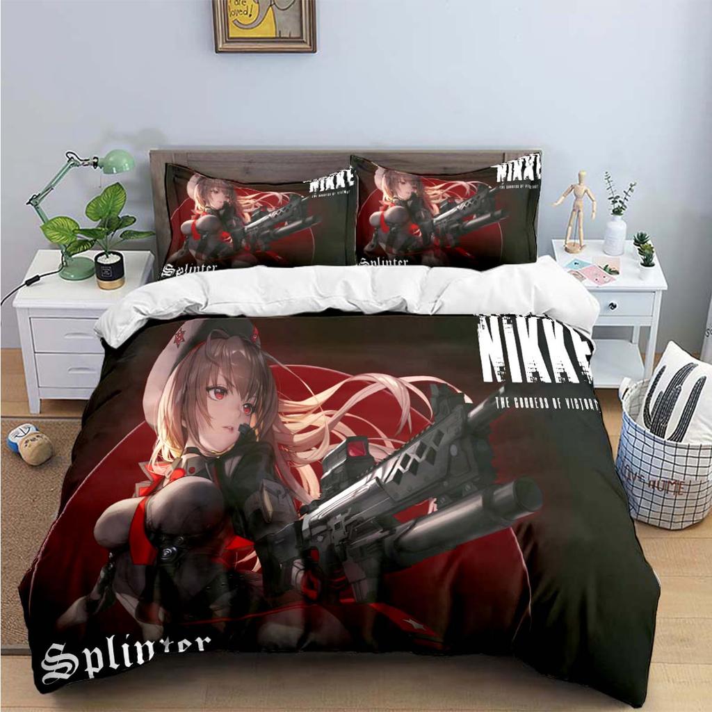 Hot Game Characters Nikke Goddess of Victory Bedding Sets Bed Supplies Set Duvet Cover Bed Comforter Set Bedding Set Luxury Gift