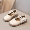 Mädchen Prinzessin Schuhe Kinder Sommer kleine Lederschuhe Perle Mary Jane Frühling und Herbst Schuhe 2025 neue einzelne Schuhe Mode