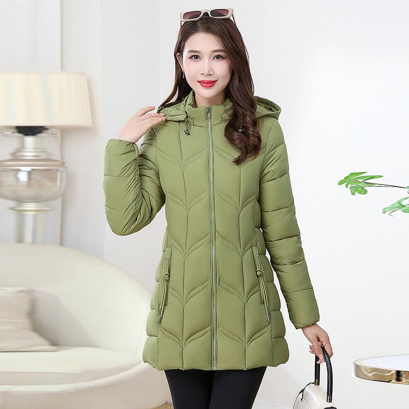 Women's Long, Stylish, and Slimming Winter Coat – Warm and Fashionable, with Extra Padding for Added Warmth.