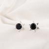Black Onyx 925 Solid Sterling Silver Earrings, Handmade Gemstone Jewelry Earrings For Memorial Day