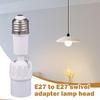 Light Bulb Socket Extender E27 To E27 Base Rotating Bulb Adapter Light Direction Control Universal Adjustable Lamp Holder