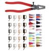 Key Fob Hardware 25mm/1.0in Tassel 24 Colors Practical Keychain Supplies for DIY Handicraft