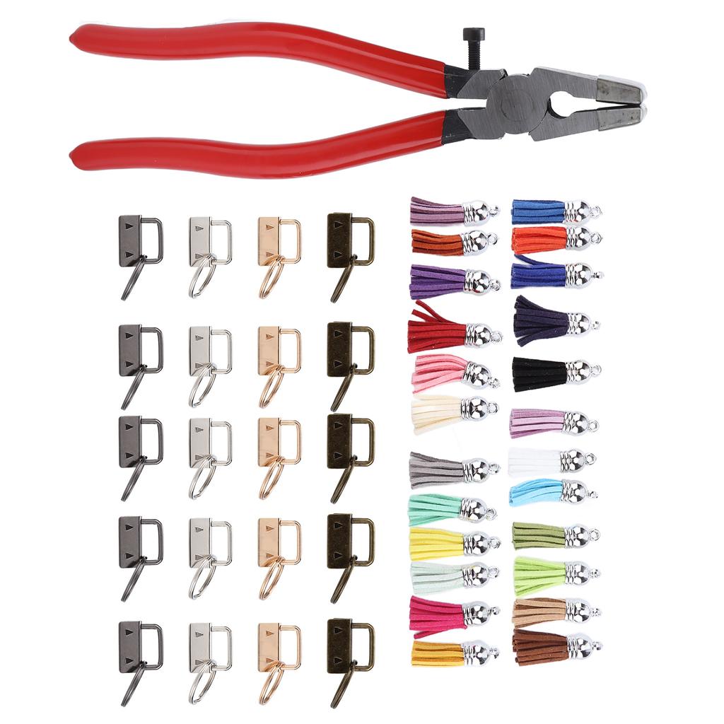 Key Fob Hardware 25mm/1.0in Tassel 24 Colors Practical Keychain Supplies for DIY Handicraft