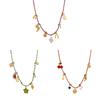 Titanium Steel Necklace With Braided Chain For Summer Fashion Accessories