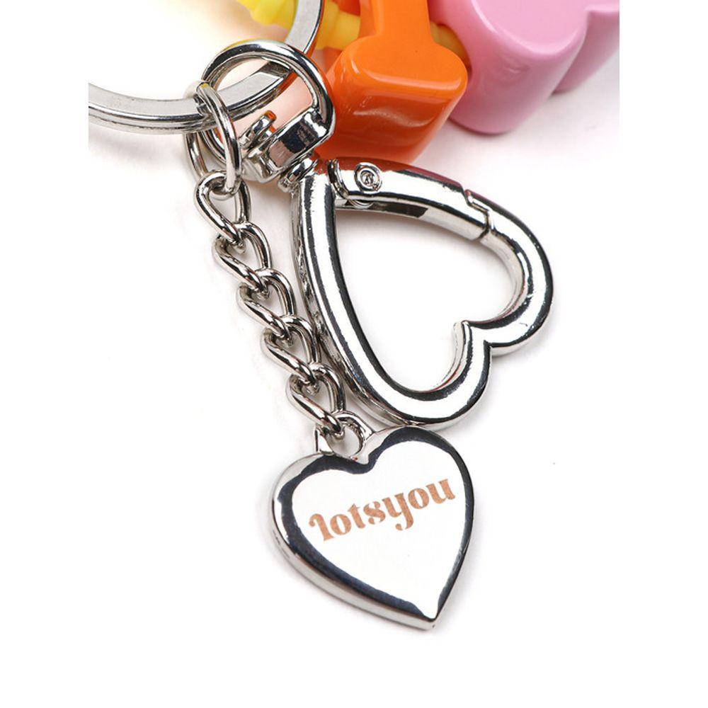 LOTS YOU lotsyou_LY Schlüsselanhänger Herzen Gelb