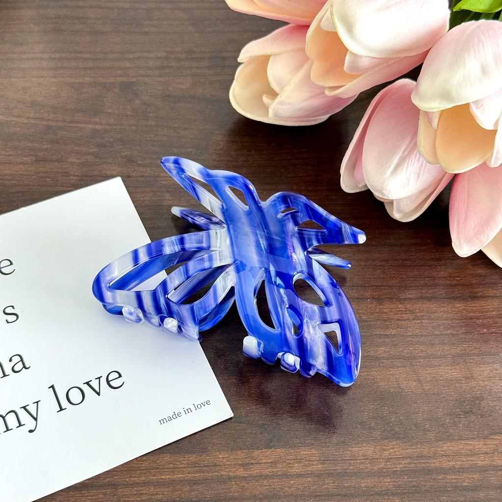 Beautiful Korean Style Versatile Acetate Butterfly Hair Clip For Chic Updos And Ponytails
