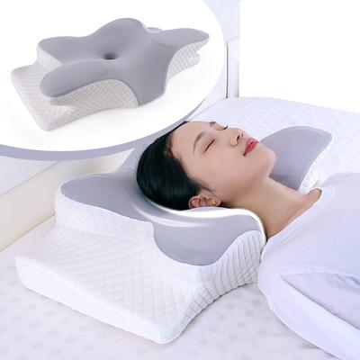 Memory Foam-Kissen Schmetterlingsform Entspannendes Nackenkissen mit langsamer Rückfederung zur Schmerzlinderung beim Schlafen Orthopädisches Kissen Beding