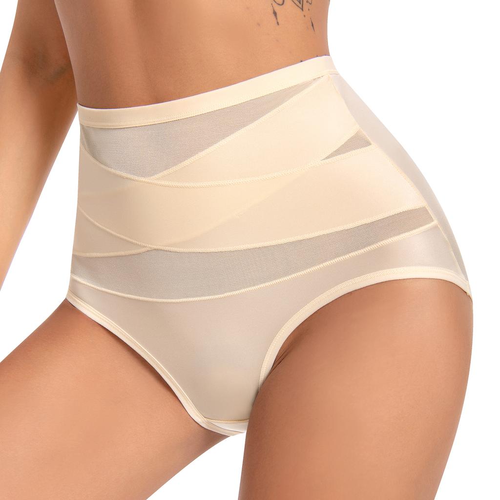 Women's High Waisted Underwear Slimming Shapewear Full Coverage Compression Briefs Postpartum Tummy Control Panties Waist Trainer Body Shaper