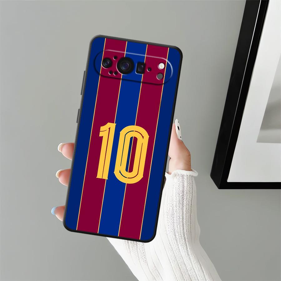 FootBall SuperStar Number Phone Case for Google Pixel 6 7 8 Pro 8a 7a 6a 10 9 Pro XL 9a Soft Shell