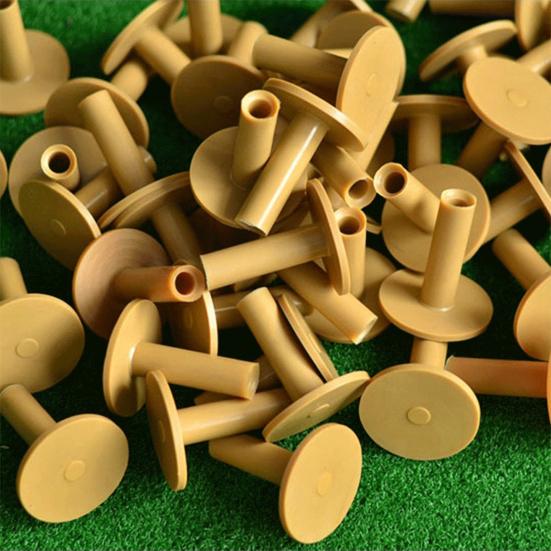 Golf Tees Durable Eco-friendly Lightweight Yellow Rubber Golf Tees for Driving Range