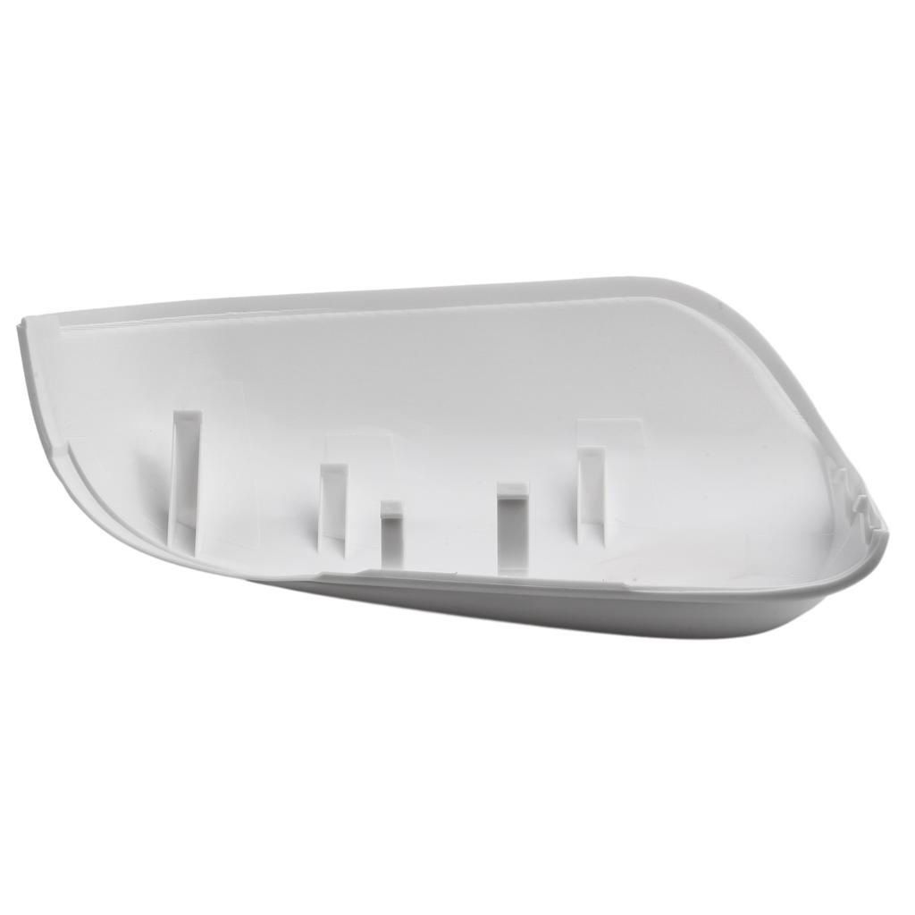 1×Left Rear View Mirror Case Cover Side Wing Door Mirror Cap For Toyota- For Yaris- 2012~2020 White Plastic Shell Car Accessory