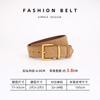 Womens Genuine Leather Thin Belt With Zinc Alloy Pin Buckle Minimalist Style Coats Dresses Casual Office Wear
