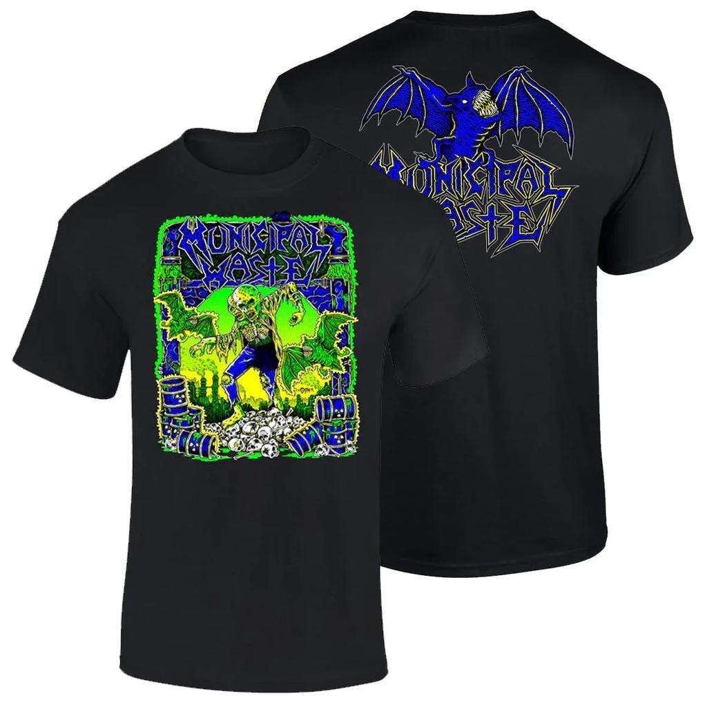 Municipal Waste Thrash Band Graphic Cotton T-shirt Men Women Short Sleeve Print T Shirt Cotton Tops Fashion Brand Summer Tee