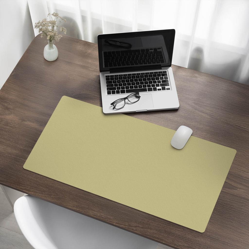 Podkładka Na Biurko Pod Mysz Klawiaturę I Laptopa Kolor Żółty 90X45 Cm