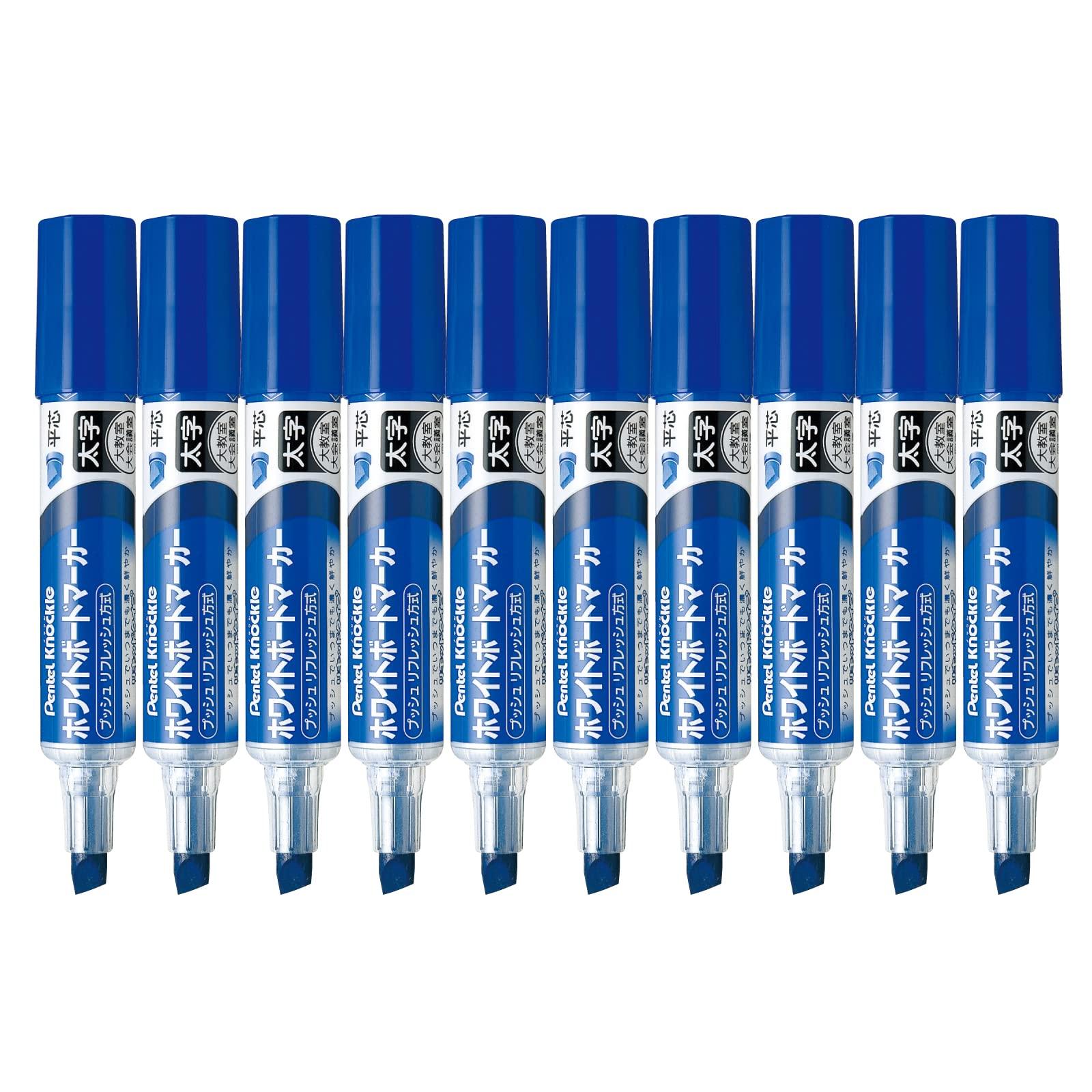 

Набор маркеров для белой доски Pentel Nockle из 10 шт., синие EMWL6W-C синий