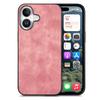 For iPhone 16 Plus Case Retro Leather+TPU Shockproof Protective Phone Cover