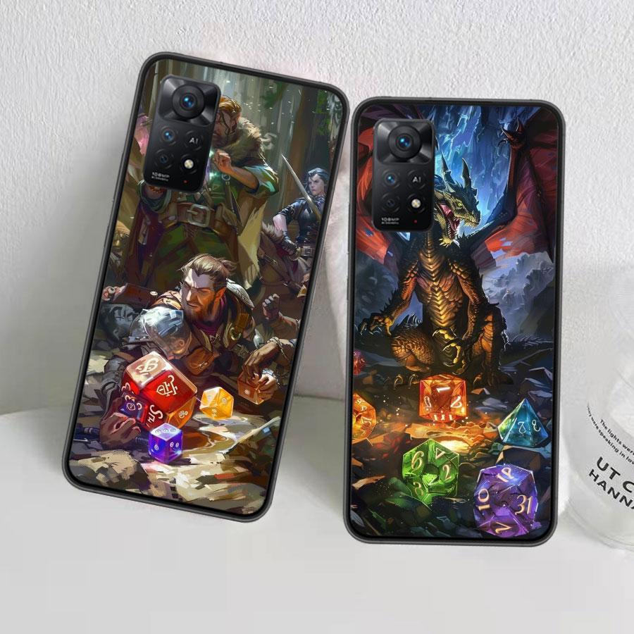 Game D-Dungeons D-Dragons D-DND Phone Case For Redmi 14C 12 12C Note 14S 13 14 Pro Plus K80 Pro 10 10A 10C 9 9A 9C 9T 8 8A TPU C