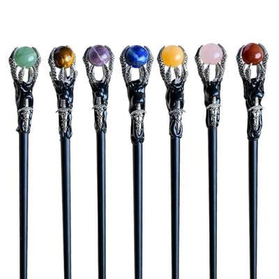 Heksen Tovenaarsstaf Kostuum Accessoires Bol Drakenklauwen Toverstaf Scepters Halloweens Wandelstokken voor Cosplays Feestaccessoires