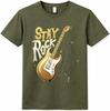 Electric Guitar T Shirt Rock N Roll Rock Music Band Lover Tee Shirt