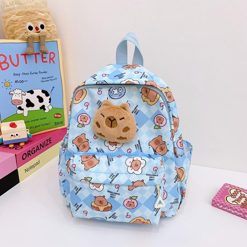 Children's Schoolbag New Cute Cartoon Kindergarten Backpack Boys and Girls Reduce the Burden High Value Backpack