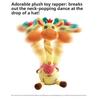 Cute Plush Giraffe Toy With Singing And Swinging Design For Daily Childrens Gift