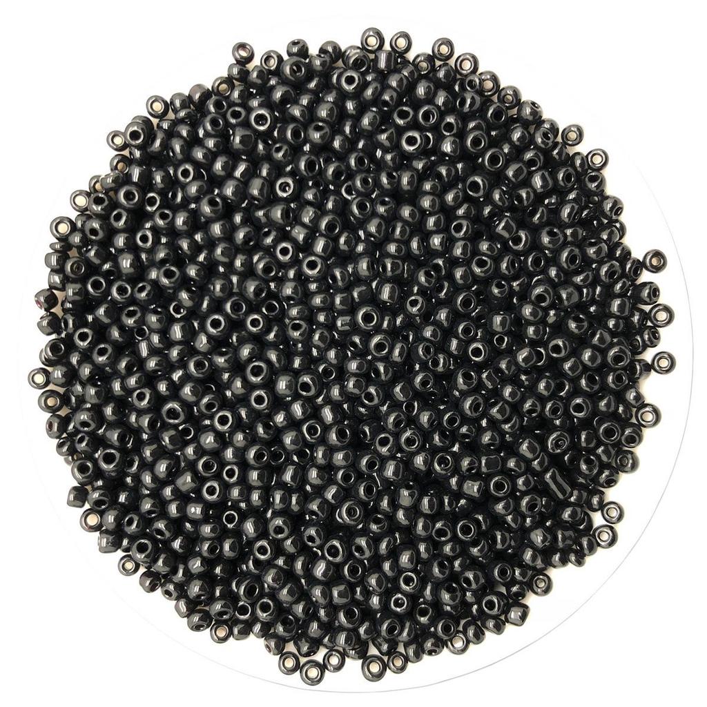 Solid Color 2/3/4mm Glass Seed Beads, Silver Lined, Dyed AB Cream, Round for Handmade Beading & Bracelets.