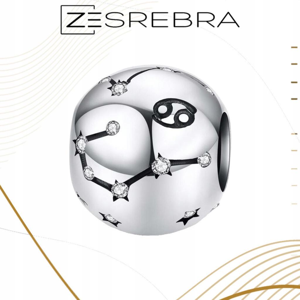 Charms 925 Zodiac Sign Cancer Constellation Pendant Pr 925 Bead