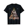 Christmas Tree Cat Creative Pattern Printed Women's T-shirt Summer Short Sleeve Round Neck Women Clothing