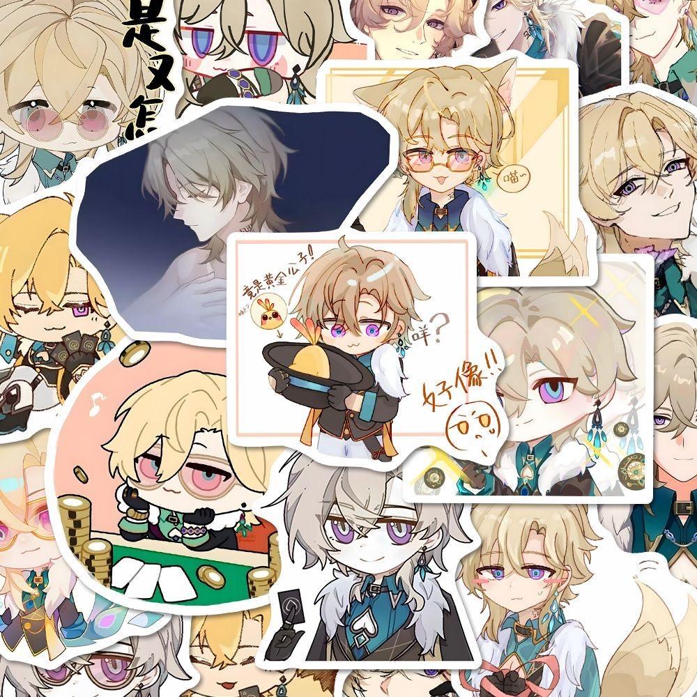 Sunsyea Honkai: Star Rail Merch Fans Collection Role Stickers Aventurine 63 Pieces