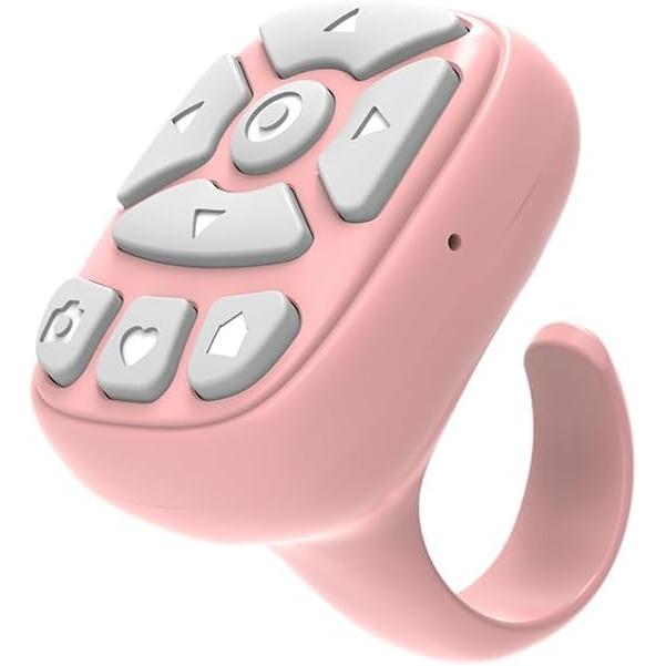 TikTok Scrolling Ring, Remote Control for Tiktok,Wireless Bluetooth Remote Control Ring for iPhone/Android, Camera for Phone, Hands-Free Scrolling