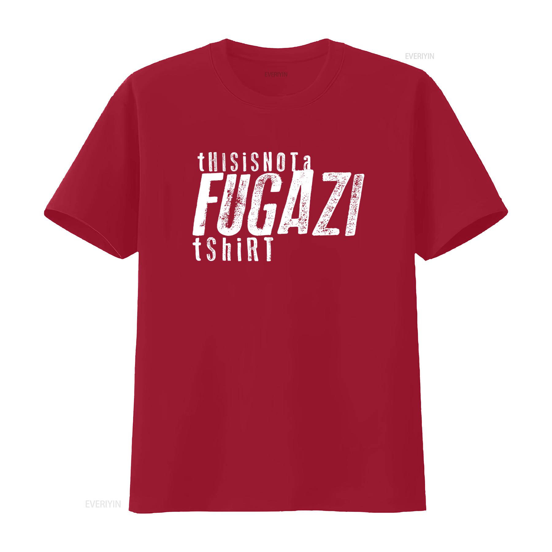 Fugazi This Is Not A Black T Shirt Print Sizes S 5XL Streetwear Fashion vintage Washed Breathable Unisex Stretched fashion S