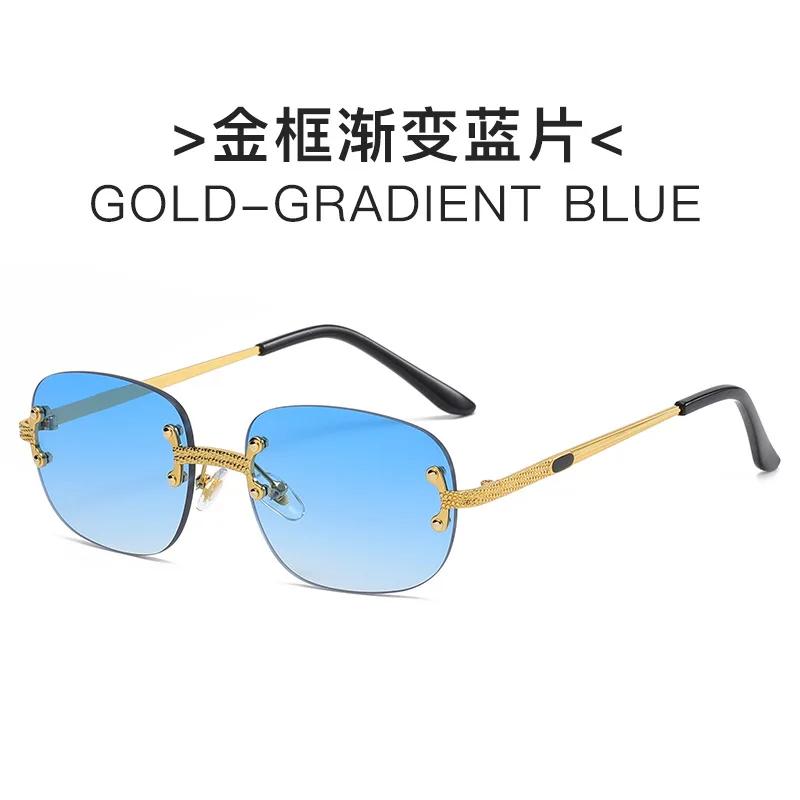 Small Metal Sunglasses Vintage Oval Frame UV400 Luxury Brand Design for Women Men Mirror Sun Glasses Gafas De Sol