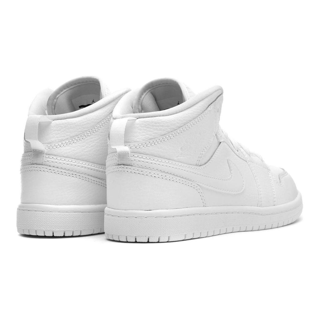 Jordan Air  1 Comfortable Classic Non-Slip Durable Mid-Top Kids Basketball Shoes Kids Sneaker White 640734-129