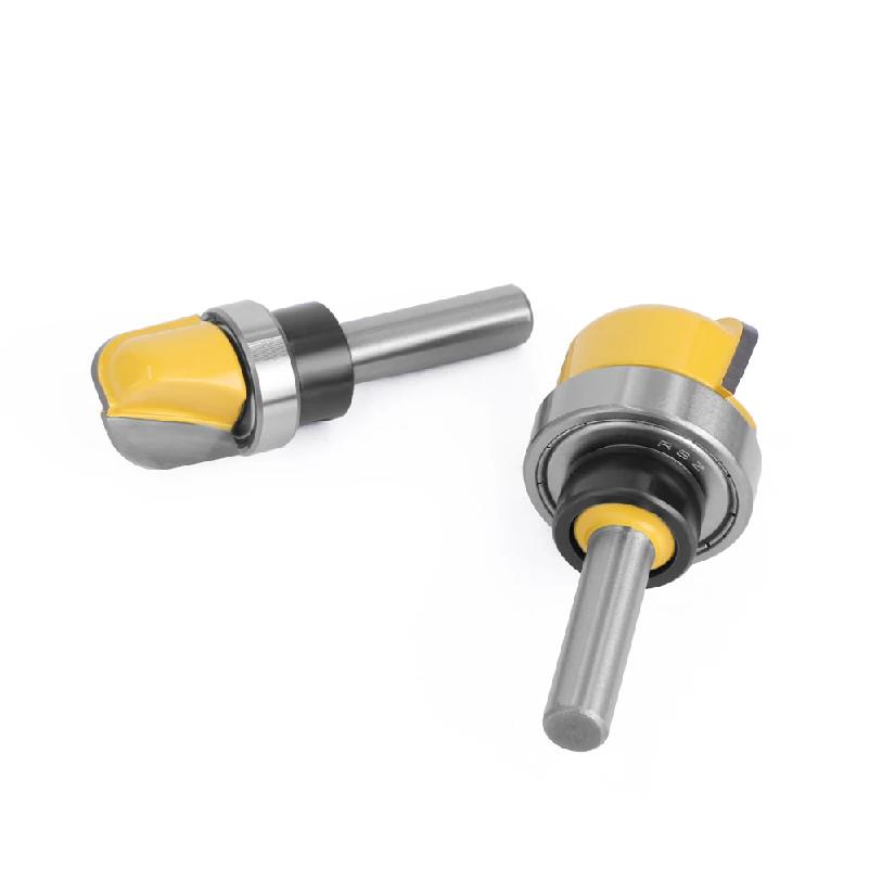 Shank 1-1/8 3/4 Inch Diameter Bowl Tray Router Bit Round Nose Milling Cutter With Bearing For Woodworking